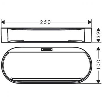 Корзина для хранения Hansgrohe (Хансгрое) WallStoris, белый матовый, 27913700