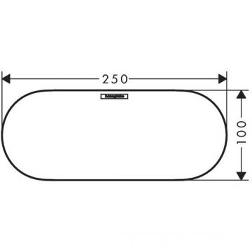 Крышка для корзины Hansgrohe (Хансгрое) WallStoris, матовый белый, 27925700