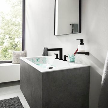 Диспенсер для жидкого мыла Hansgrohe AddStoris, черный матовый, 41745670
