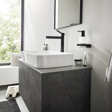Диспенсер для жидкого мыла Hansgrohe AddStoris, черный матовый, 41745670