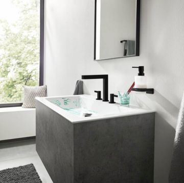 Диспенсер для жидкого мыла Hansgrohe AddStoris, черный матовый, 41745670