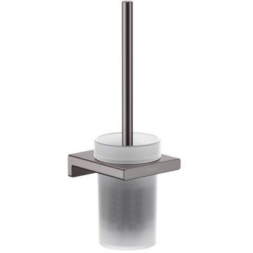 Набор для WC Hansgrohe (Хансгрое) AddStoris, настенный монтаж, шлифованный черный хром, 41752340