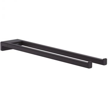 Полотенцедержатель Hansgrohe (Хансгрое) AddStoris двухрожковый 44.5 см Черный матовый 41770670