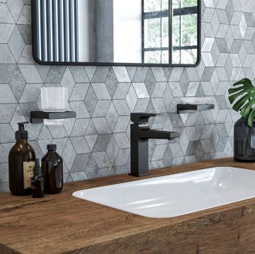 Стакан для зубных щеток Hansgrohe AddStoris, черный матовый, 41749670