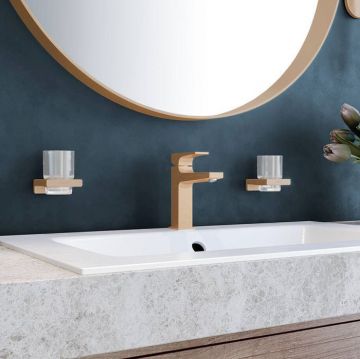 Стакан для зубных щеток Hansgrohe AddStoris, шлифованная бронза, 41749140