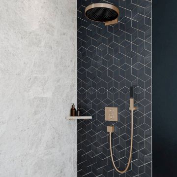 Угловая корзинка Hansgrohe (Хансгрое) AddStoris, полированное золото, 41741990