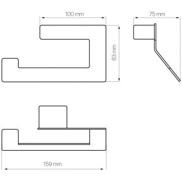 Держатель для туалетной бумаги DEKOR BANYO SS 304 Gold SS304 007 02 настенный, золото