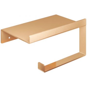 Держатель для туалетной бумаги DEKOR BANYO SS 304 Gold SS304 6023 04 02 настенный, золото, с полкой
