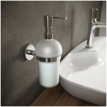 Дозатор для жидкого мыла DEKOR BANYO Alina A40 5012 настенный, хром