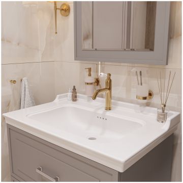 Дозатор для жидкого мыла DEKOR BANYO Alina Gold A40 5012 02 настенный, золото