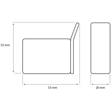 Крючок DEKOR BANYO SS 304 008 хром, на шурупах