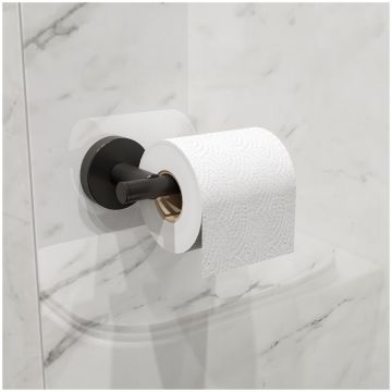 Держатель для туалетной бумаги DEKOR BANYO Alina Black A40 407 04 настенный, матовый черный
