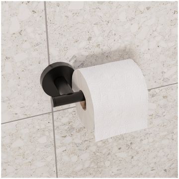 Держатель для туалетной бумаги DEKOR BANYO Alina Black A40 407 04 настенный, матовый черный