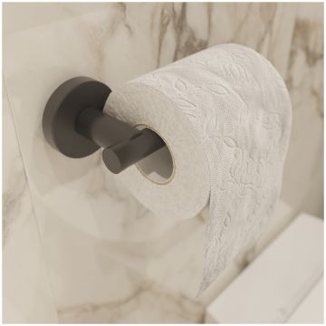 Держатель для туалетной бумаги DEKOR BANYO Alina Black A40 407 04 настенный, матовый черный