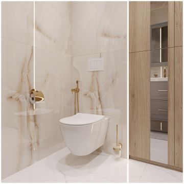 Держатель для туалетной бумаги DEKOR BANYO Alina Gold A40 407 01 02 настенный, золото