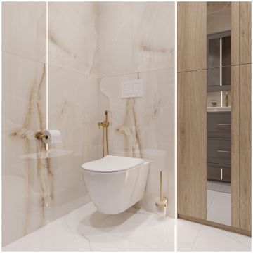 Держатель для туалетной бумаги DEKOR BANYO Alina Gold A40 407 02 настенный, золото