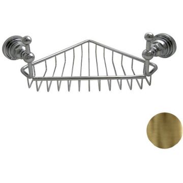 Полочка-решетка угловая Nicolazzi (Николации) Accessori Classica, подвесной, бронза, 1495BZ