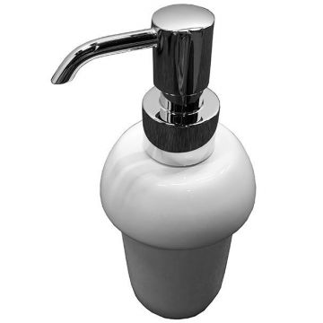 Дозатор для жидкого мыла Nicolazzi (Николации) On Shelf настольный керамический Хром 6006CR