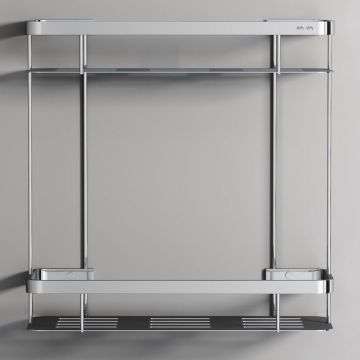 Полка для душа Am.Pm (Ам.Пм) Sense L, двухъярусная, хром, A7453200