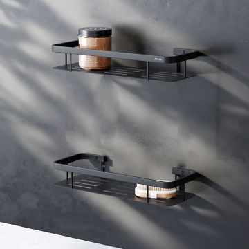 Полка для душа Am.Pm (Ам.Пм) Sense L, двухъярусная, черный, A7453222