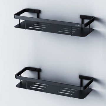 Полка для душа Am.Pm (Ам.Пм) Sense L, двухъярусная, черный, A7453222