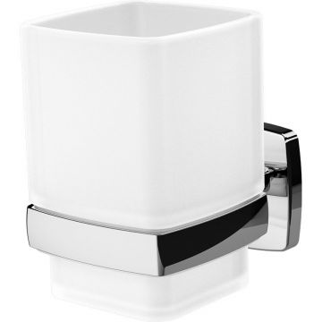 Стакан стеклянный Am.Pm (Ам.Пм) Gem с настенным держателем, хром, A9034300