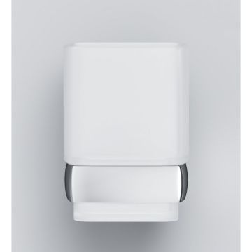 Стакан стеклянный Am.Pm (Ам.Пм) Gem с настенным держателем, хром, A9034300