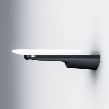 Стеклянная мыльница настенная Am.Pm (Ам.Пм) Inspire V2.0, черный, держатель, A50A34222