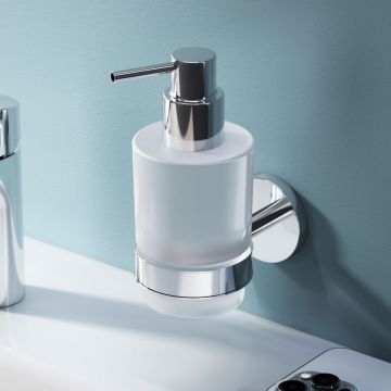 Диспенсер для жидкого мыла Am.Pm (Ам.Пм) X-Joy стекло, настенный держатель, хром, A85A36900