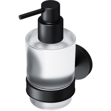 Диспенсер для жидкого мыла Am.Pm (Ам.Пм) X-Joy стекло, настенный, черный, A85A36922