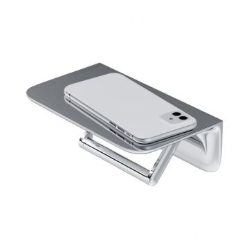 Держатель для туалетной бумаги с полкой Am.Pm (Ам.Пм) Sensation, хром, A30341500