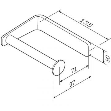 Держатель для туалетной бумаги Am.Pm (Ам.Пм) Inspire V2.0, черный, A50A34122