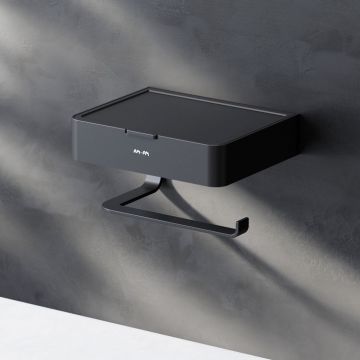 Держатель для туалетной бумаги Am.Pm (Ам.Пм) Inspire V2.0, черный, коробка, A50A341522
