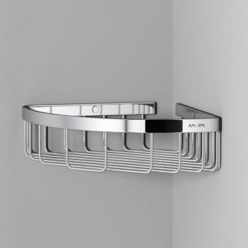 Корзина для душа угловая Am.Pm (Ам.Пм) Sense L, хром, A7452100