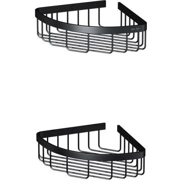 Корзина для душа угловая двухъярусная Am.Pm (Ам.Пм) Sense L, черный, A7452222