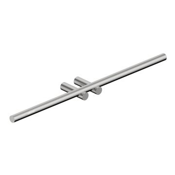 Полотенцедержатель двойной Abber (Аббер) Osten 316 AA1855BST сталь брашированная