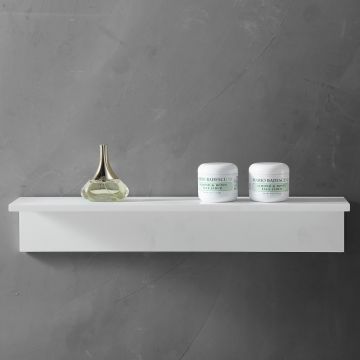 Полочка для ванной комнаты Abber (Аббер) Stein AS1654 белая матовая