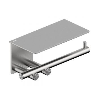 Бумагодержатель с полкой Abber (Аббер) Osten 316 AA1830BST сталь брашированная