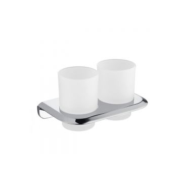 Стакан двойной для зубных щеток Abber (Аббер) Nord AA1557 хром