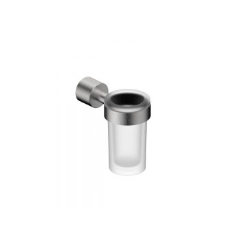Стакан для зубных щеток с держателем Abber (Аббер) Osten 316 AA1861BST сталь брашированная