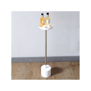 Стойка для ванной комнаты Abber (Аббер) Stein AS1634 белая матовая