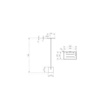 Стойка для ванной комнаты Abber (Аббер) Stein AS1635 белая матовая