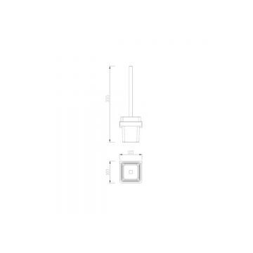 Ершик для туалета Abber (Аббер) Westen AA1732 хром