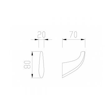 Крючок Abber (Аббер) Nord AA1550B черный матовый