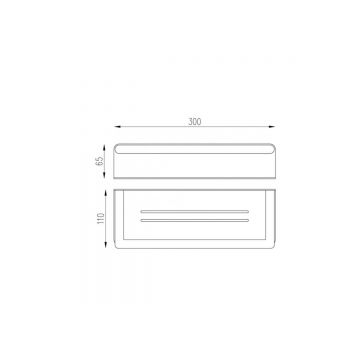 Полка Abber (Аббер) Osten 316 AA1862BST сталь брашированная