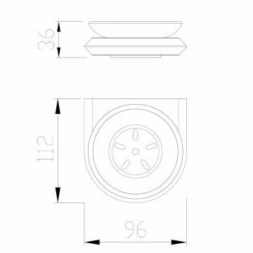Мыльница Abber (Аббер) Nord AA1558B черная матовая