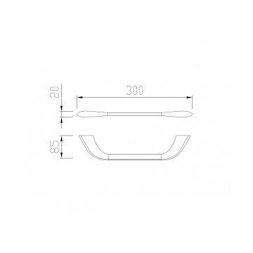 Полотенцедержатель Abber (Аббер) Nord AA1551B черный матовый