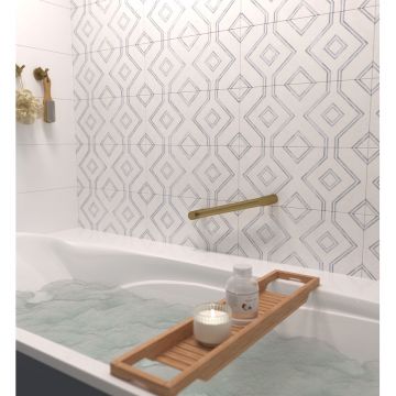 Поручень Сунержа (Sunerga) прямой d 28 мм, длина 300 мм Матовое золото 032-3012-0300