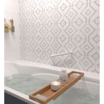 Поручень Сунержа (Sunerga) прямой d 28 мм, длина 300 мм Матовый белый 30-3012-0300