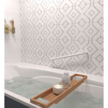 Поручень Сунержа (Sunerga) прямой d 28 мм, длина 500 мм Белый 12-3012-0500